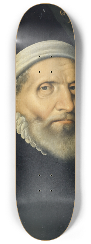 Hans Bock the Elder - Portrait of the Professor of Medicine Wilhelm Aragosius from Toulouse 8.25 inch art skate deck