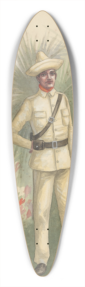 Will R. Barnes - Act I-12 Moros 39.3 inch art pintail longboard deck
