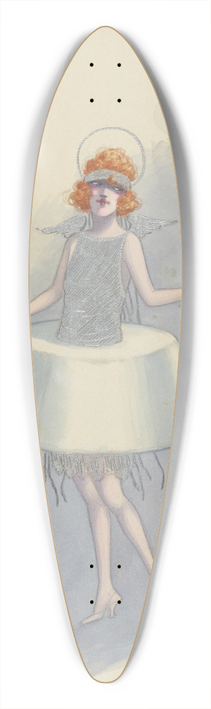 Will R. Barnes - Angel Cake 39.3 inch art pintail longboard deck