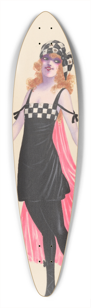 Will R. Barnes - Bathing, 18 39.3 inch art pintail longboard deck