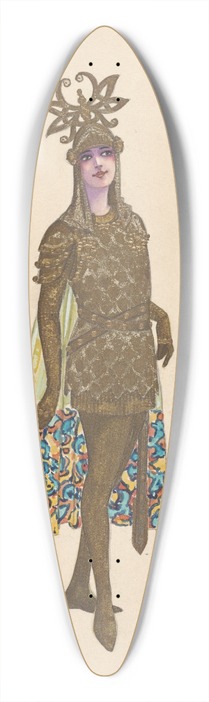 Will R. Barnes - B-Golden Guards 39.3 inch art pintail longboard deck