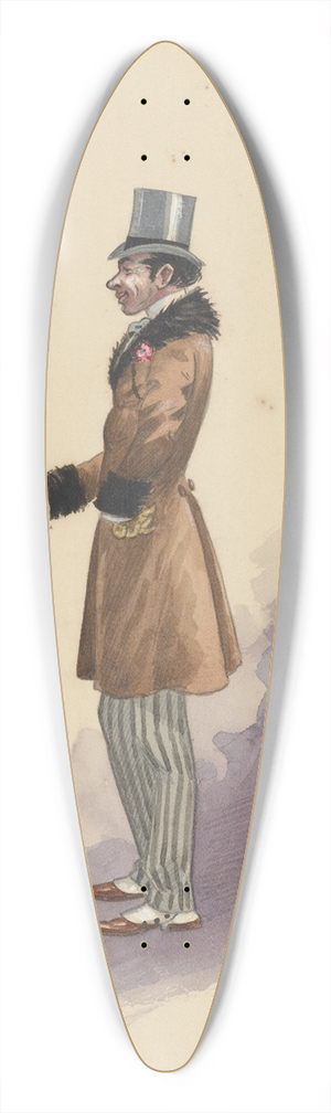 Will R. Barnes - Bombo-Act II 39.3 inch art pintail longboard deck