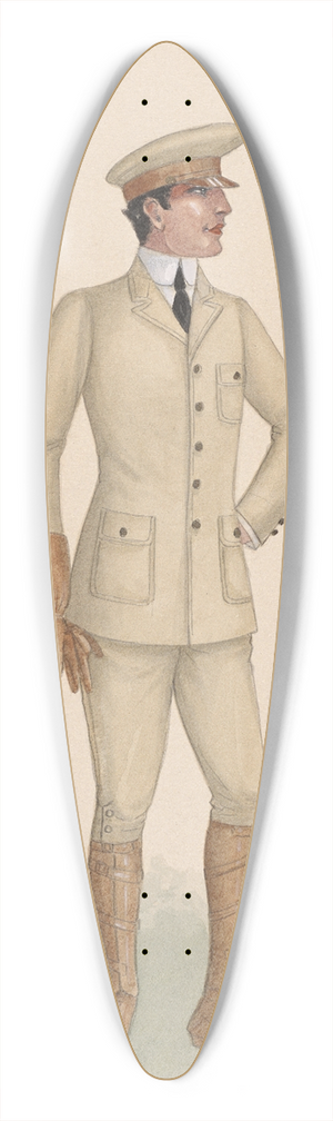 Will R. Barnes - Chauffeurs 39.3 inch art pintail longboard deck