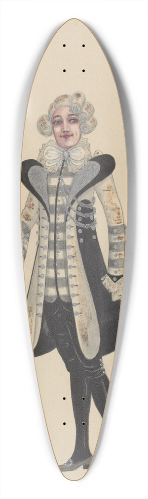 Will R. Barnes - Flunkies 39.3 inch art pintail longboard deck