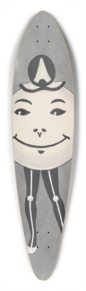 Will R. Barnes - Front of Good Days 39.3 inch art pintail longboard deck