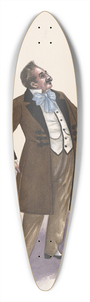 Will R. Barnes - Gabor 39.3 inch art pintail longboard deck