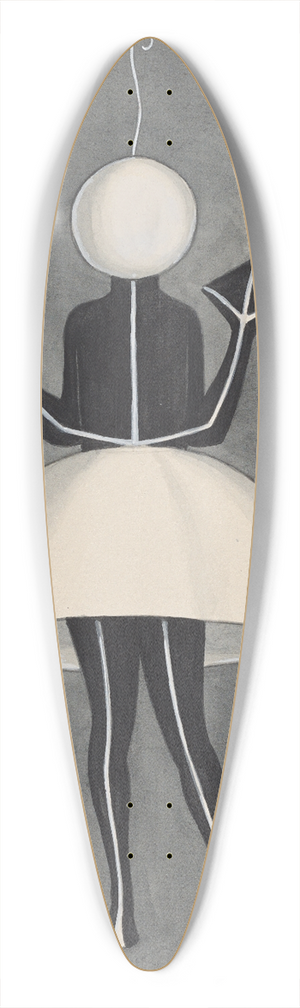 Will R. Barnes - Joys-Back 39.3 inch art pintail longboard deck