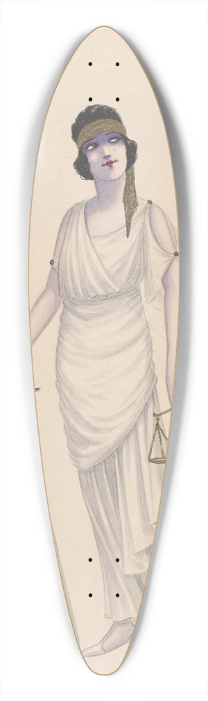 Will R. Barnes - Justice-9 39.3 inch art pintail longboard deck