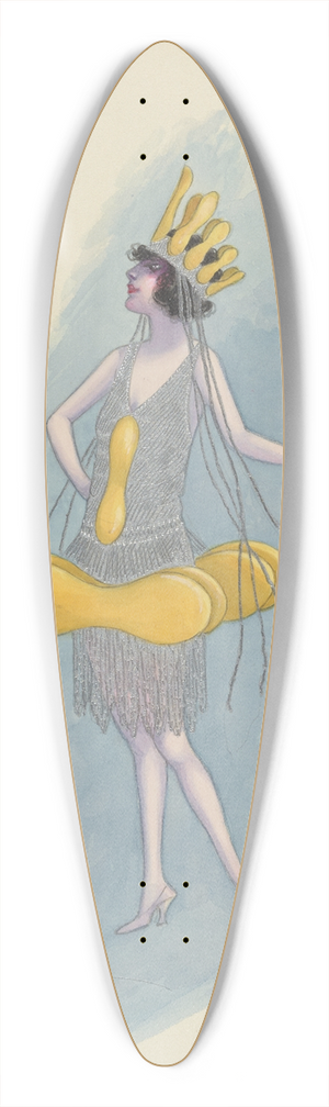 Will R. Barnes - Ladies Fingers 39.3 inch art pintail longboard deck