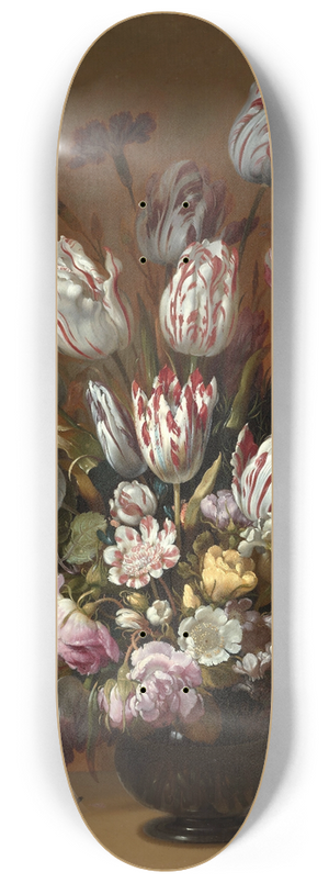 Hans Bollongier - Floral Still Life 8.25 inch art skate deck