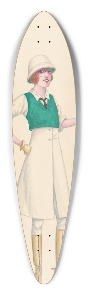 Will R. Barnes - Polo, 1 39.3 inch art pintail longboard deck