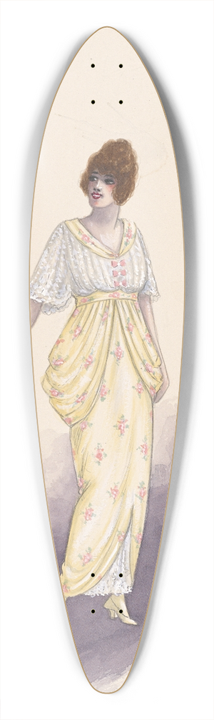 Will R. Barnes - Rosalie; Act I 39.3 inch art pintail longboard deck