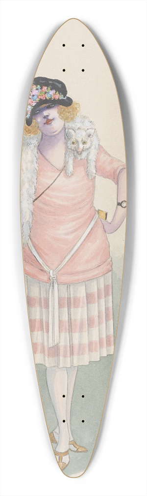 Will R. Barnes - Small Town Flapper 39.3 inch art pintail longboard deck