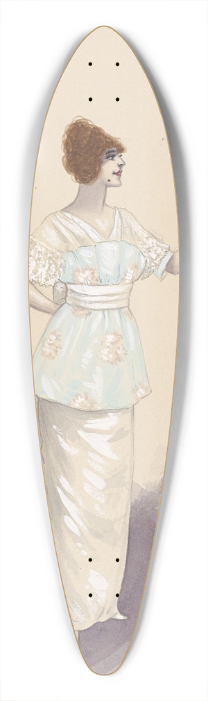 Will R. Barnes - Tango Girl; Act II, 8 39.3 inch art pintail longboard deck