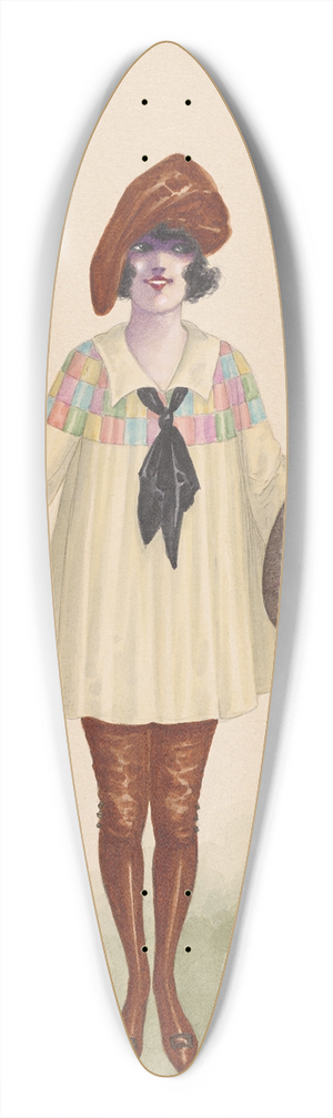 Will R. Barnes - The Artists, 4 39.3 inch art pintail longboard deck