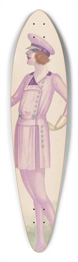 Will R. Barnes - The Chauffeurs, 15 39.3 inch art pintail longboard deck