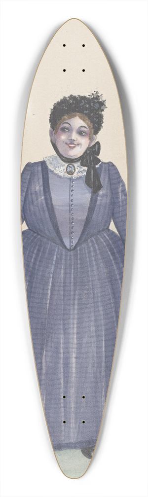 Will R. Barnes - The Widow 39.3 inch art pintail longboard deck