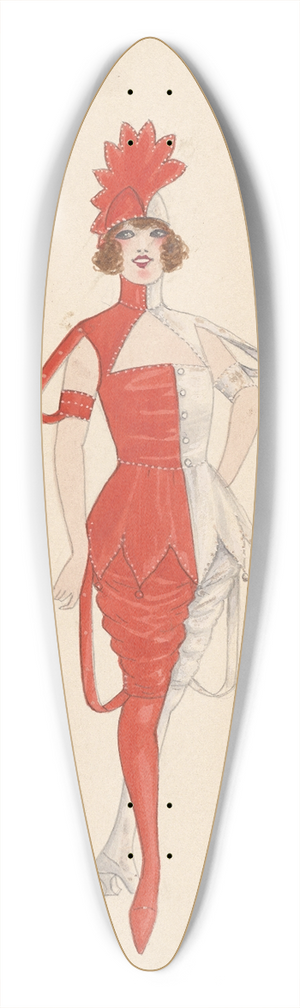 Will R. Barnes - Untitled 39.3 inch art pintail longboard deck
