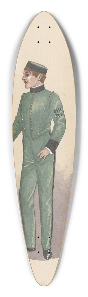 Will R. Barnes - untitled 39.3 inch art pintail longboard deck