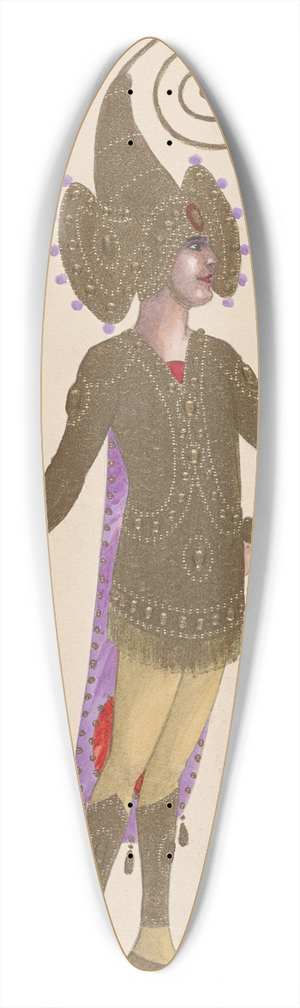Will R. Barnes - Untitled 39.3 inch art pintail longboard deck