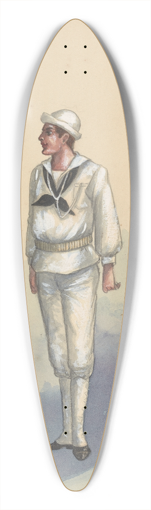 Will R. Barnes - U.S. Sailors 39.3 inch art pintail longboard deck