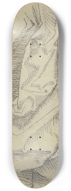 Hans Brosamer - Hanging tail of a garment 8.25 inch art skate deck