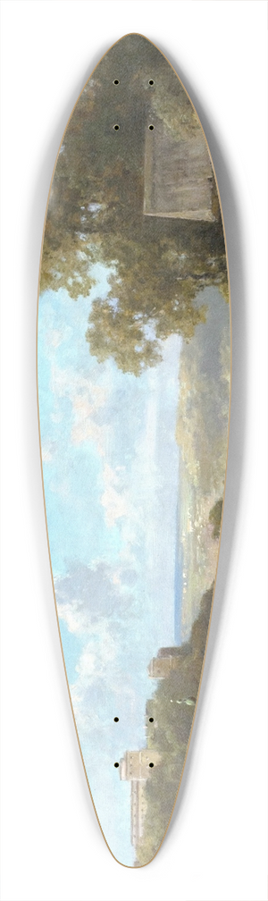 Willy Moralt - Ankunft der Postkutsche 39.3 inch art pintail longboard deck