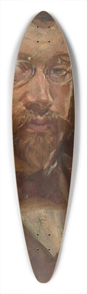 Wincenty Wodzinowski - Self-portrait 39.3 inch art pintail longboard deck