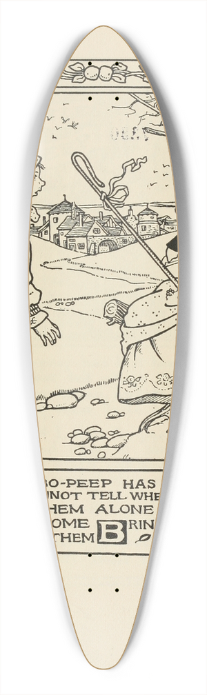 Winifred Smith - Little Bo-Peep has lost her sheep 39.3 inch art pintail longboard deck