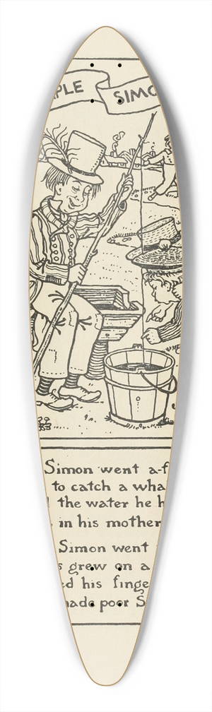 Winifred Smith - Simple Simon concluded 39.3 inch art pintail longboard deck