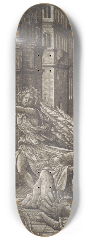 Hans Burgkmair The Elder - Lovers surprised by death 8.25 inch art skate deck