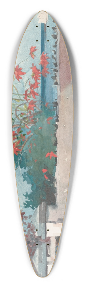 Winslow Homer - A Wall, Nassau 39.3 inch art pintail longboard deck
