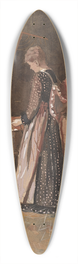 Winslow Homer - Fresh Eggs 39.3 inch art pintail longboard deck
