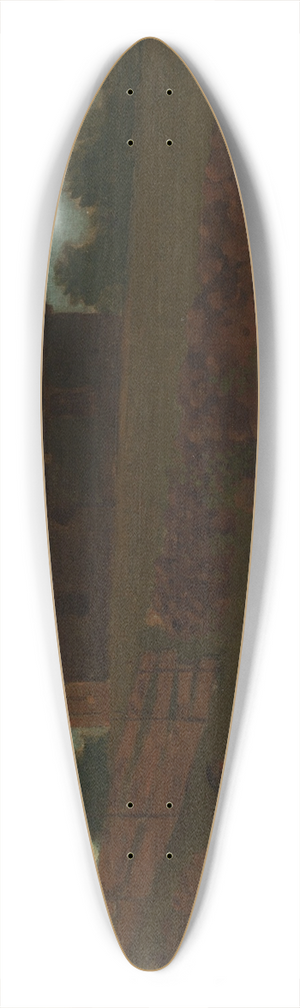 Winslow Homer - Garrison House, York, Maine 39.3 inch art pintail longboard deck