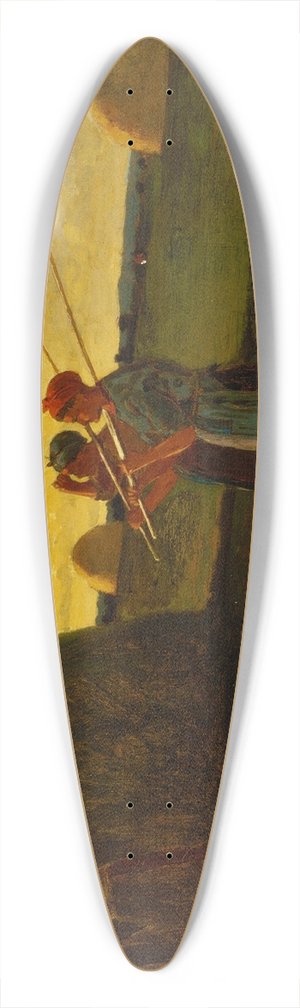 Winslow Homer - Haymakers 39.3 inch art pintail longboard deck
