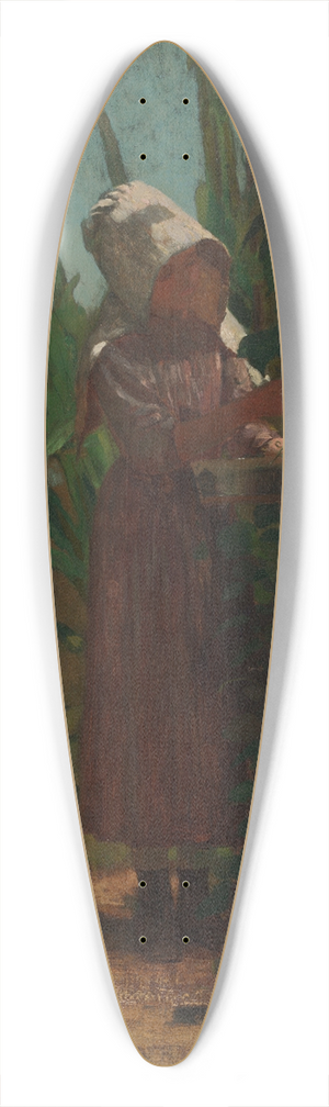Winslow Homer - The Bean Picker 39.3 inch art pintail longboard deck