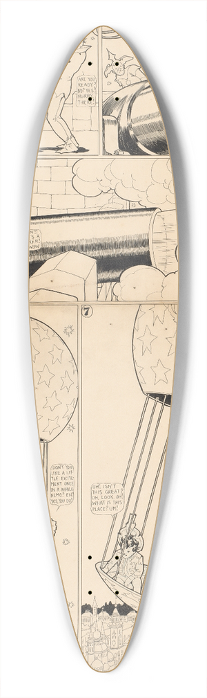 Winsor McCay - Little Nemo in Slumberland  I dont like this one little tiny bit_not one tiny weenie bit 39.3 inch art pintail longboard deck