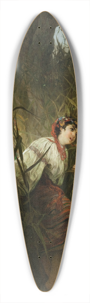 Witold Pruszkowski - Water Nymphs 39.3 inch art pintail longboard deck