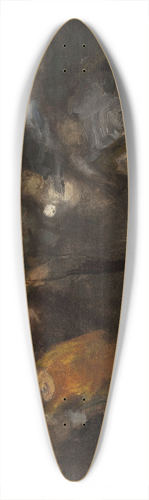 Witold Wojtkiewicz - Mi-Careme in Paris 39.3 inch art pintail longboard deck