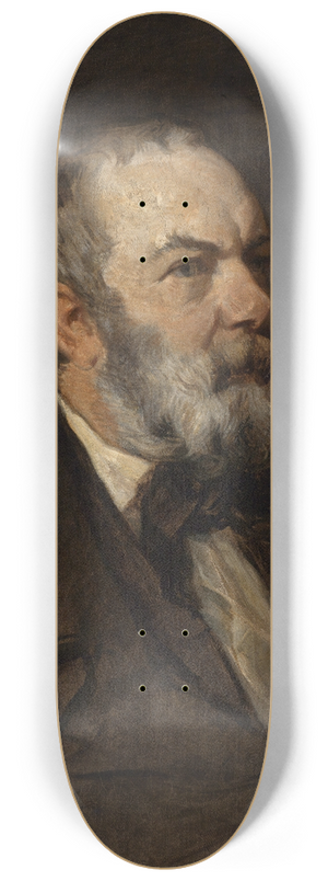 Hans Canon - Portrait of the painter Johann Wilhelm Schirmer 8.25 inch art skate deck