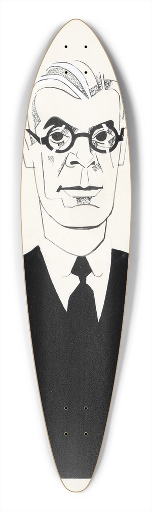 Wooding - Oliver Stanley 39.3 inch art pintail longboard deck
