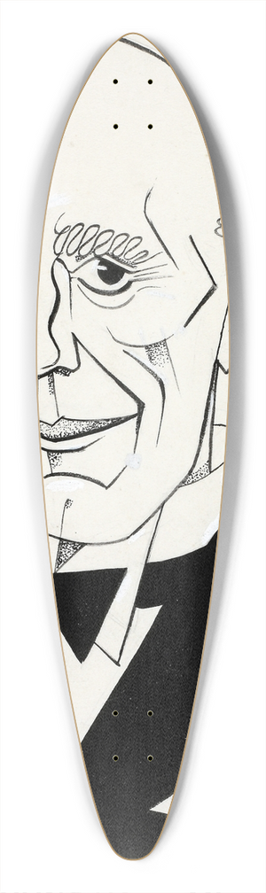 Wooding - Viscount Halifax 39.3 inch art pintail longboard deck
