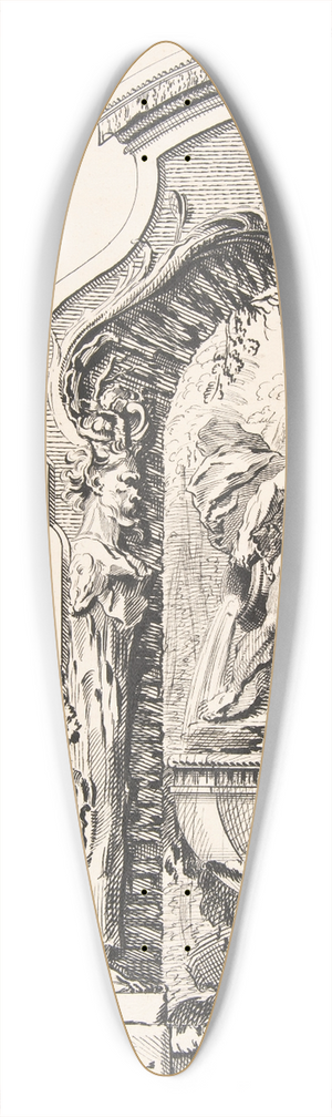 Workshop of Gilles-Marie Oppenord - Study for a Garden Capriccio 2 39.3 inch art pintail longboard deck