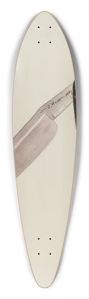 Wynna Wright - Barbers Sign 39.3 inch art pintail longboard deck
