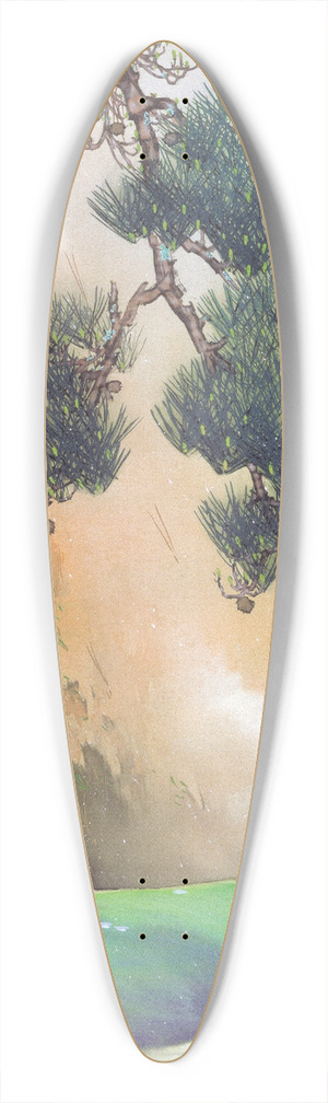 Yamamoto Shunkyo - Spring of Mountain 39.3 inch art pintail longboard deck
