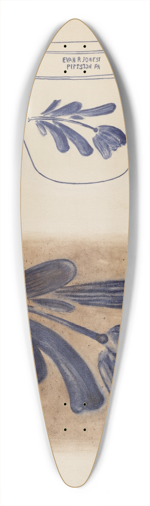 Yolande Delasser - Crock 39.3 inch art pintail longboard deck