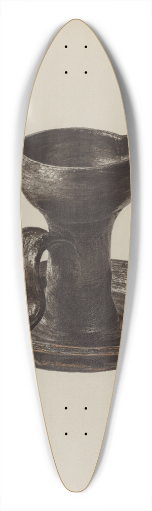Yolande Delasser - Grease Lamp 39.3 inch art pintail longboard deck