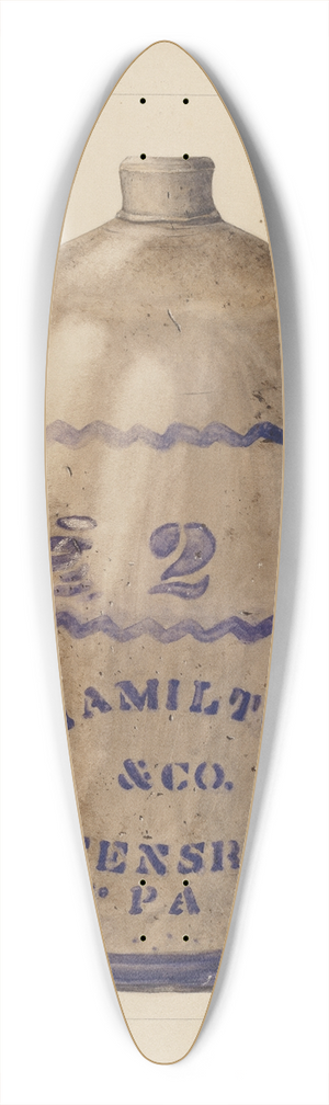 Yolande Delasser - Jug 39.3 inch art pintail longboard deck