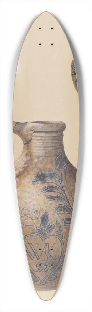 Yolande Delasser - Jug 39.3 inch art pintail longboard deck