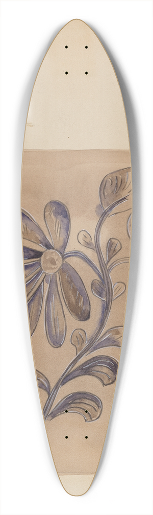 Yolande Delasser - Jug 39.3 inch art pintail longboard deck